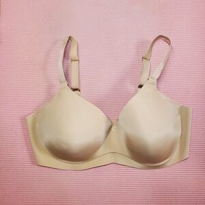 Honeylove Smooth Comfy Minimalist Beige Bra Wireless Size 38D T-shirt Casual